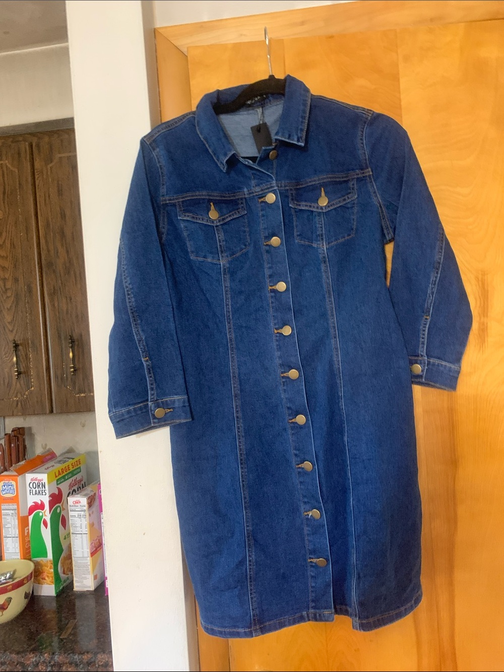 Blue Jean dress blue tote 1